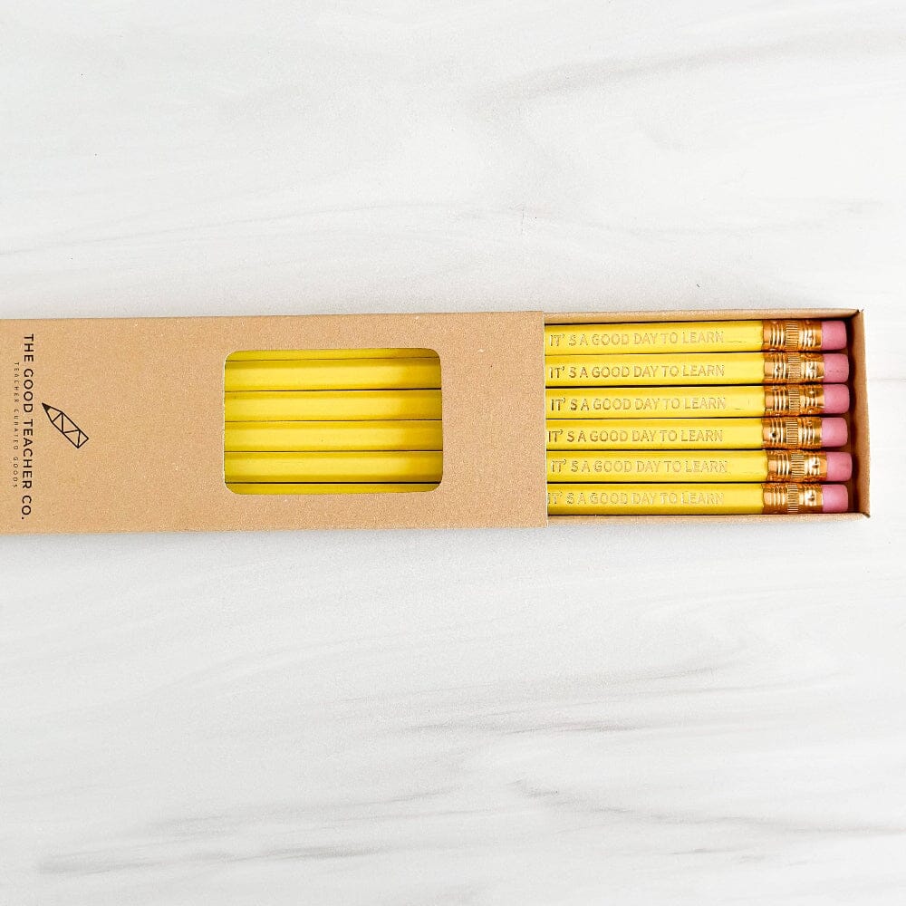 "Today is a Good Day to Learn" Hex Pencils - Set of 6, Shop Sweet Lulu