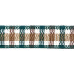 25 Yard Green, Brown and White Woven Tartan Plaid Twill Ribbon, Shop Sweet Lulu