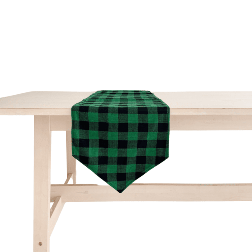 Green & Black Plaid Table Runner, Shop Sweet Lulu