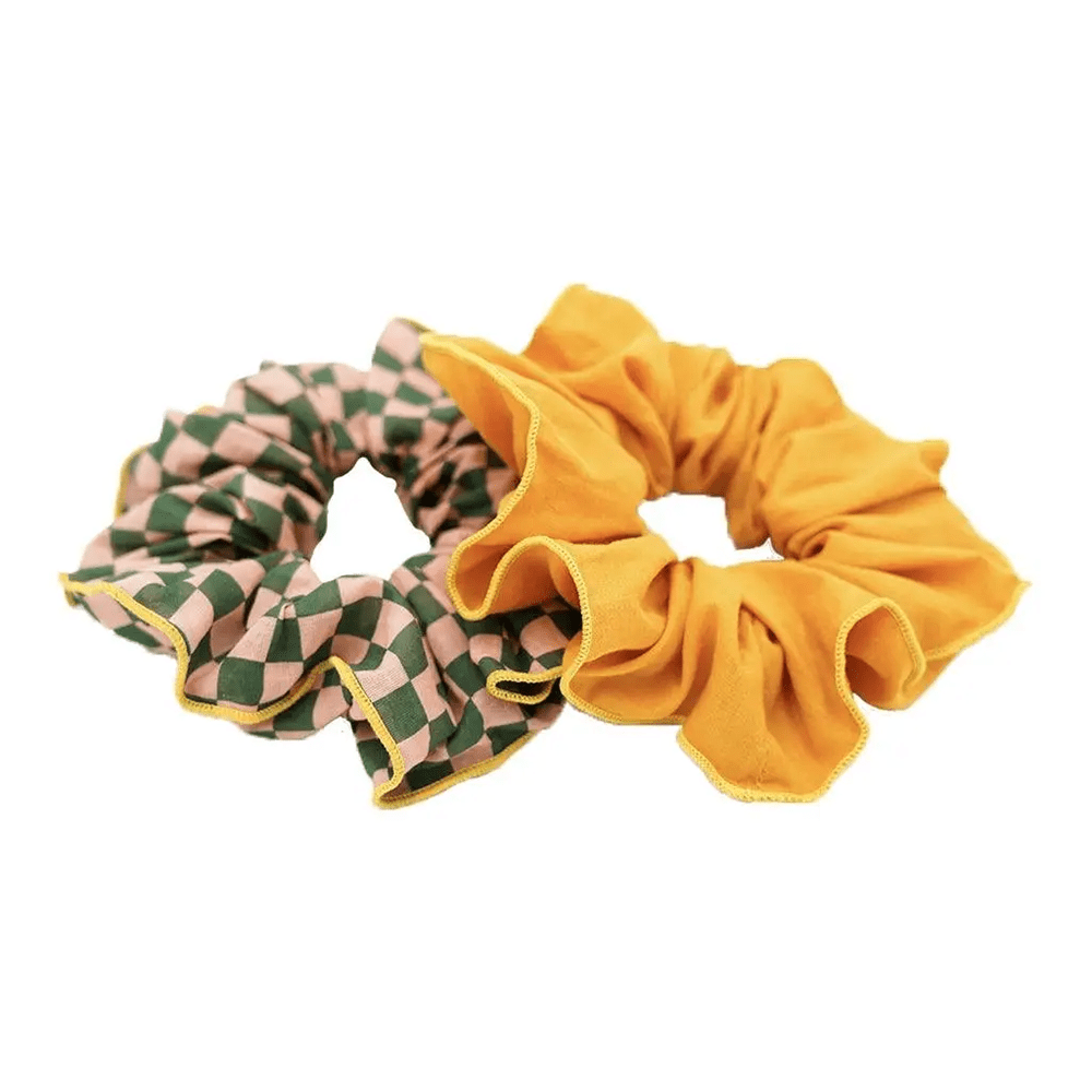 Hair Scrunchie Set - Checks & Orchard, Shop Sweet Lulu