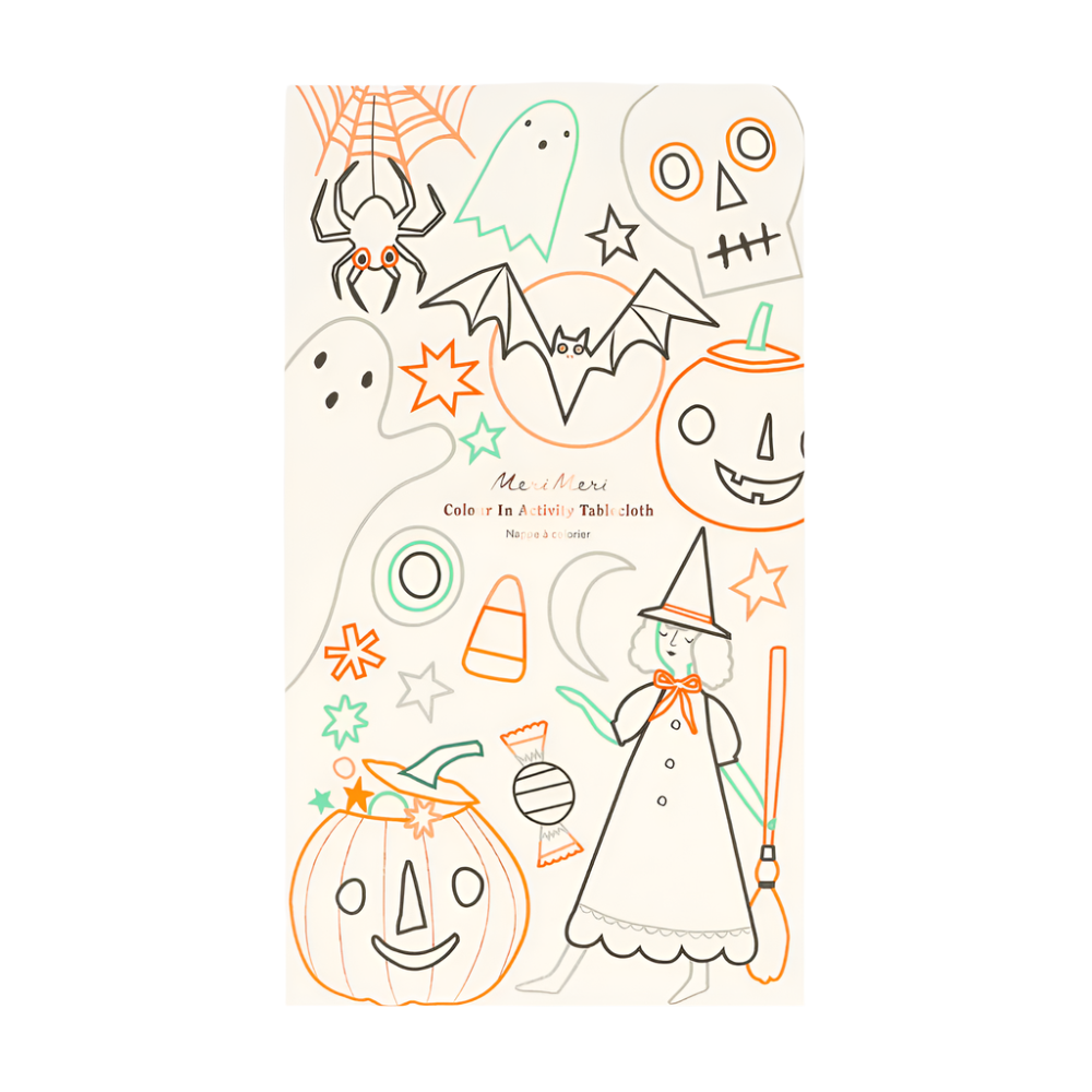 Meri Meri Halloween Color In Activity Tablecloth, Shop Sweet Lulu