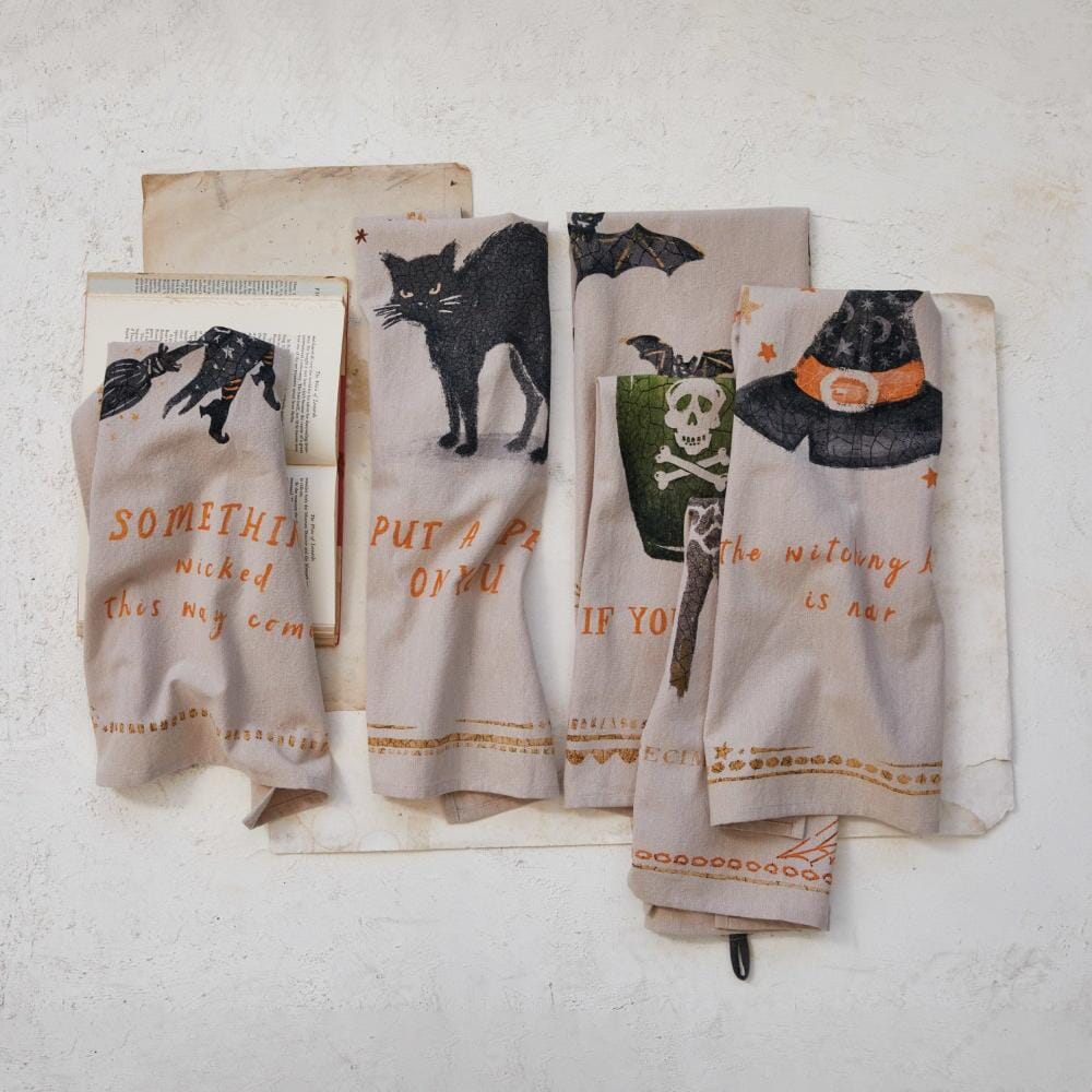 Halloween Printed Tea Towel - 6 Style Options, Shop Sweet LulU