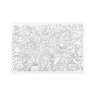 Halloween Coloring Paper Placemat - Shop Sweet Lulu