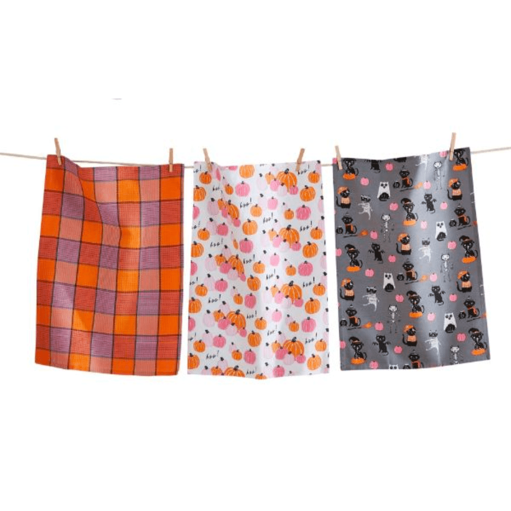 Halloween Dish Towels - Set of 3 - Shop Sweet Lulu