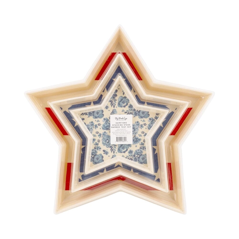 Star-Shaped Bamboo Tray Set, Shop Sweet Lulu