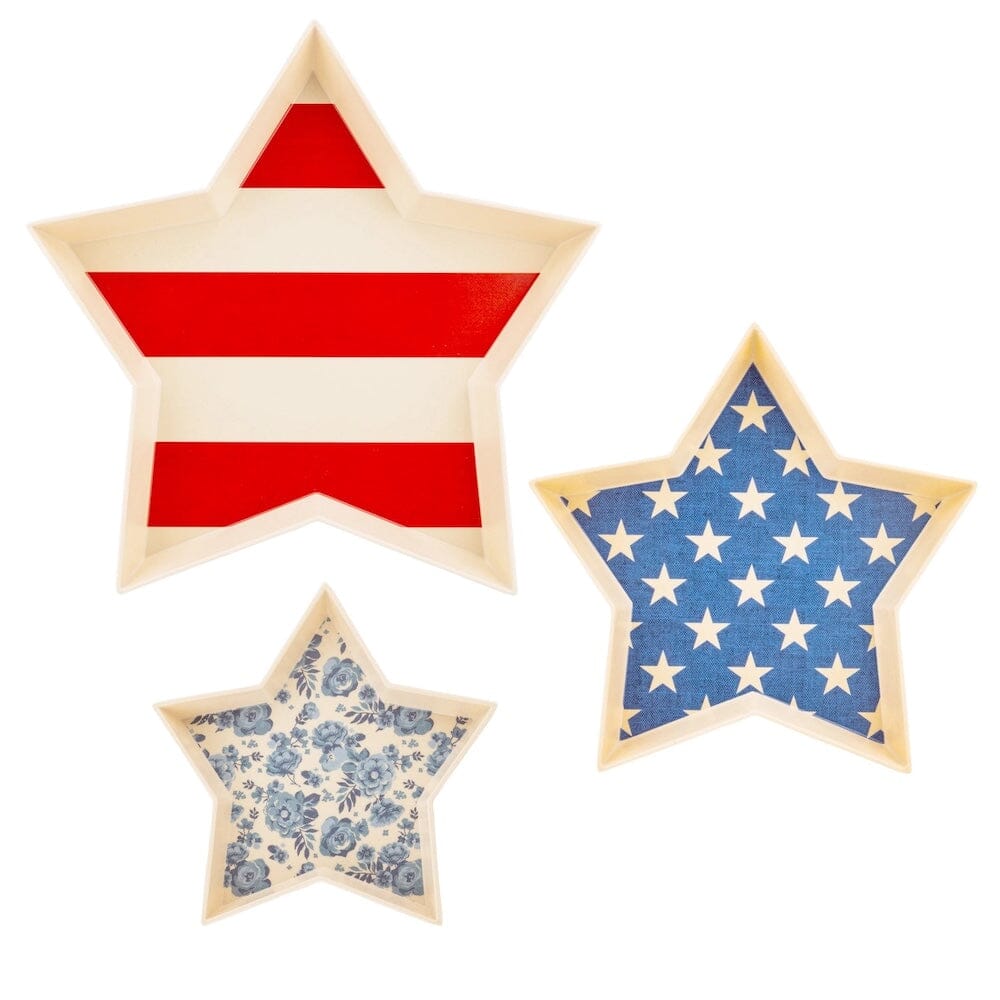 Star-Shaped Bamboo Tray Set, Shop Sweet Lulu