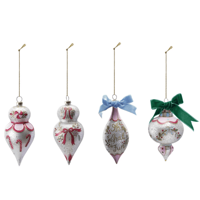 Hand-Painted Glass Ornament - 4 Style Options, Shop Sweet Lulu