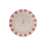 Hand Painted Stoneware Plate - Candy Cane Design, Shop Sweet Lulu