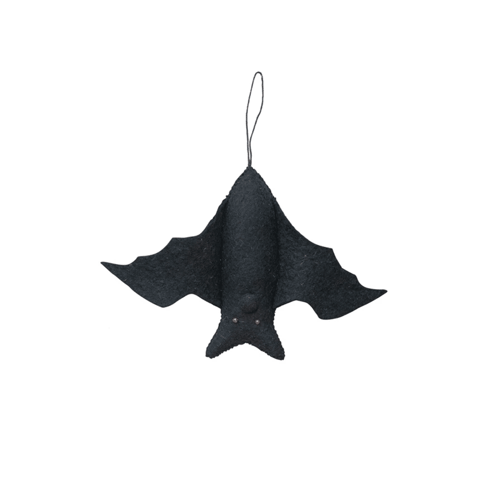 Handmade Wool Felt Bat Ornament - 2 Size Options