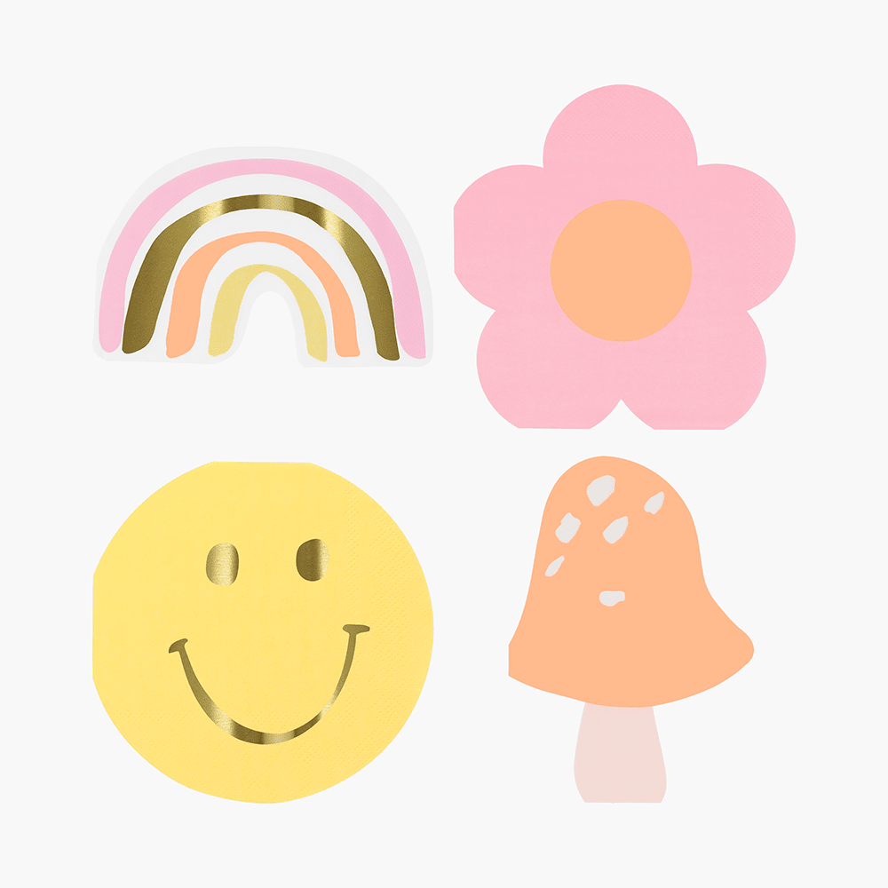 Happy Face Icons Napkins, Shop Sweet Lulu