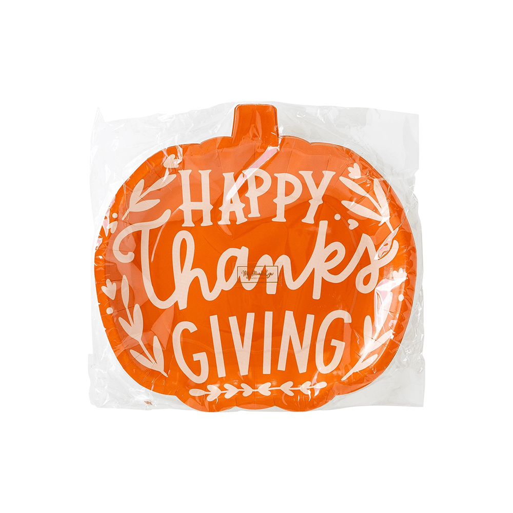 "Happy Thanksgiving" Pumpkin Plates, Shop Sweet Lulu