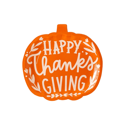 "Happy Thanksgiving" Pumpkin Plates, Shop Sweet Lulu