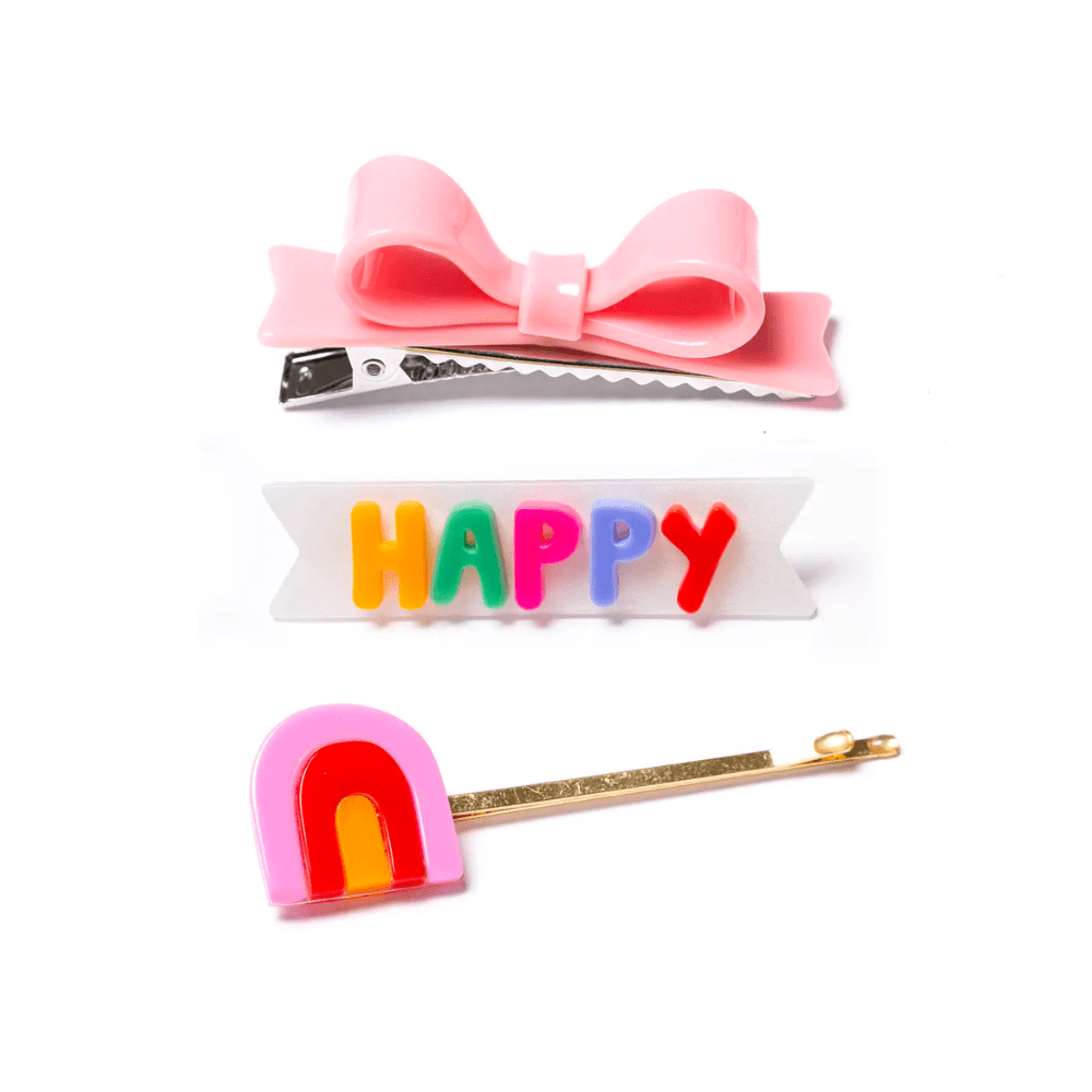 Happy Alligator Clips - Set of 3 - Shop Sweet Lulu