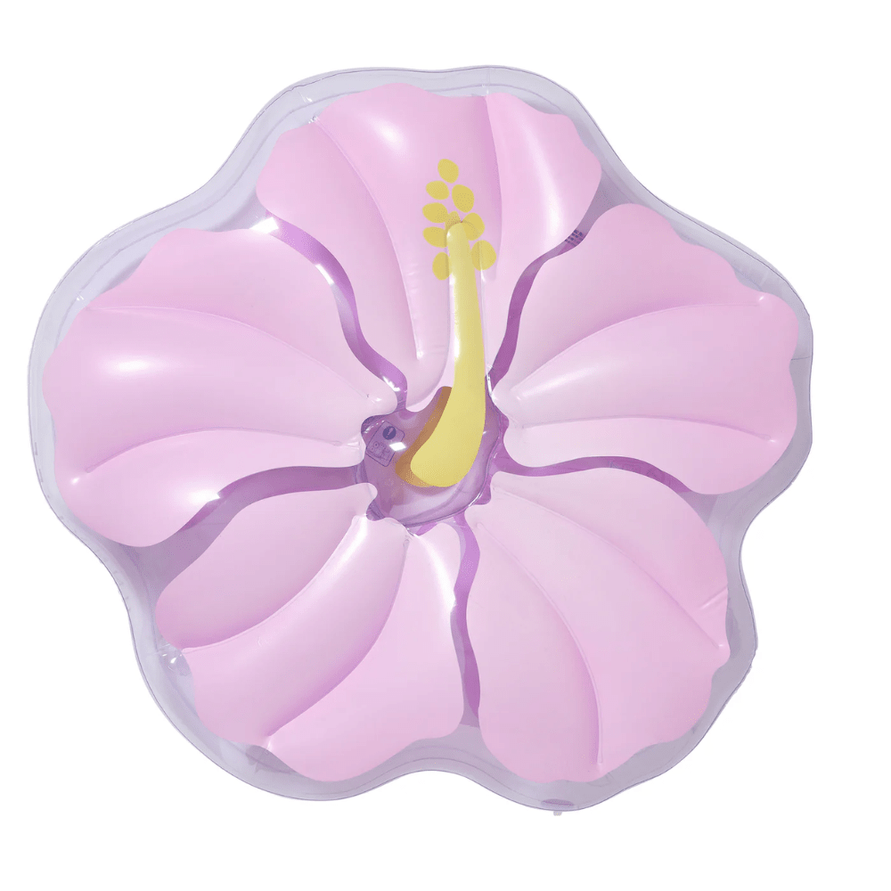 SunnyLife Luxe Lie-On Float - Pastel Lilac Hibiscus, Shop Sweet Lulu