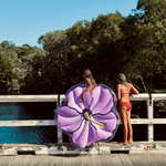 SunnyLife Luxe Lie-On Float - Pastel Lilac Hibiscus, Shop Sweet Lulu