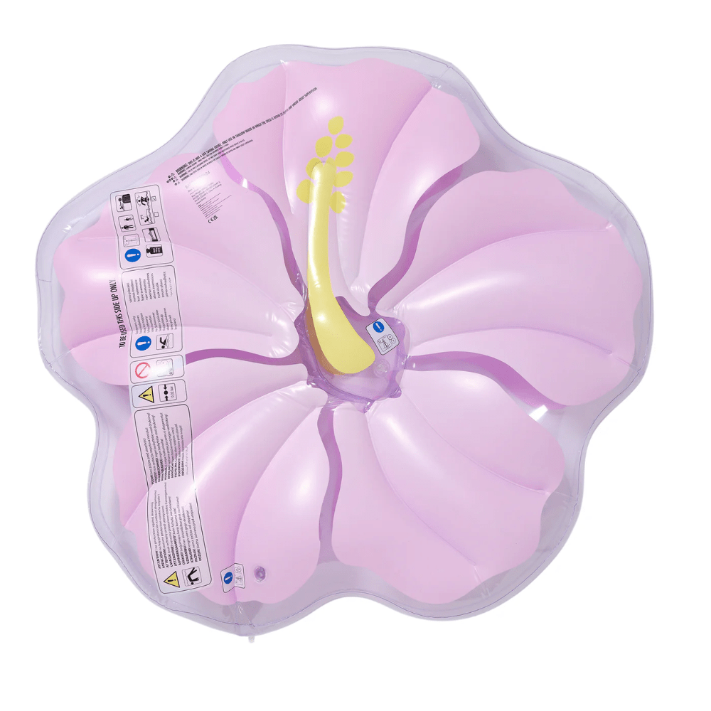 SunnyLife Luxe Lie-On Float - Pastel Lilac Hibiscus, Shop Sweet Lulu