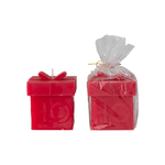 "Ho Ho Ho" Gift Box Shaped Candle, Red, Shop Sweet Lulu