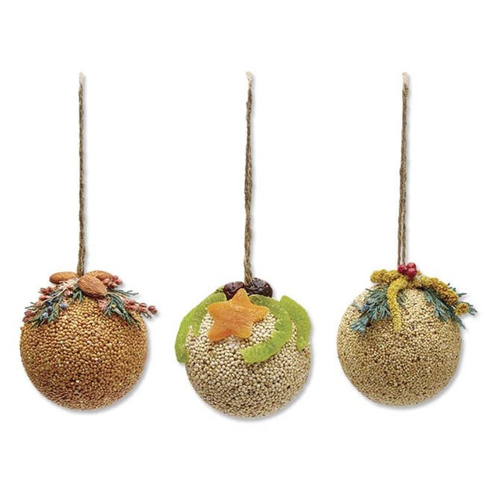 Holiday Birdseed Fruit Ornament Trio, Shop Sweet Lulu