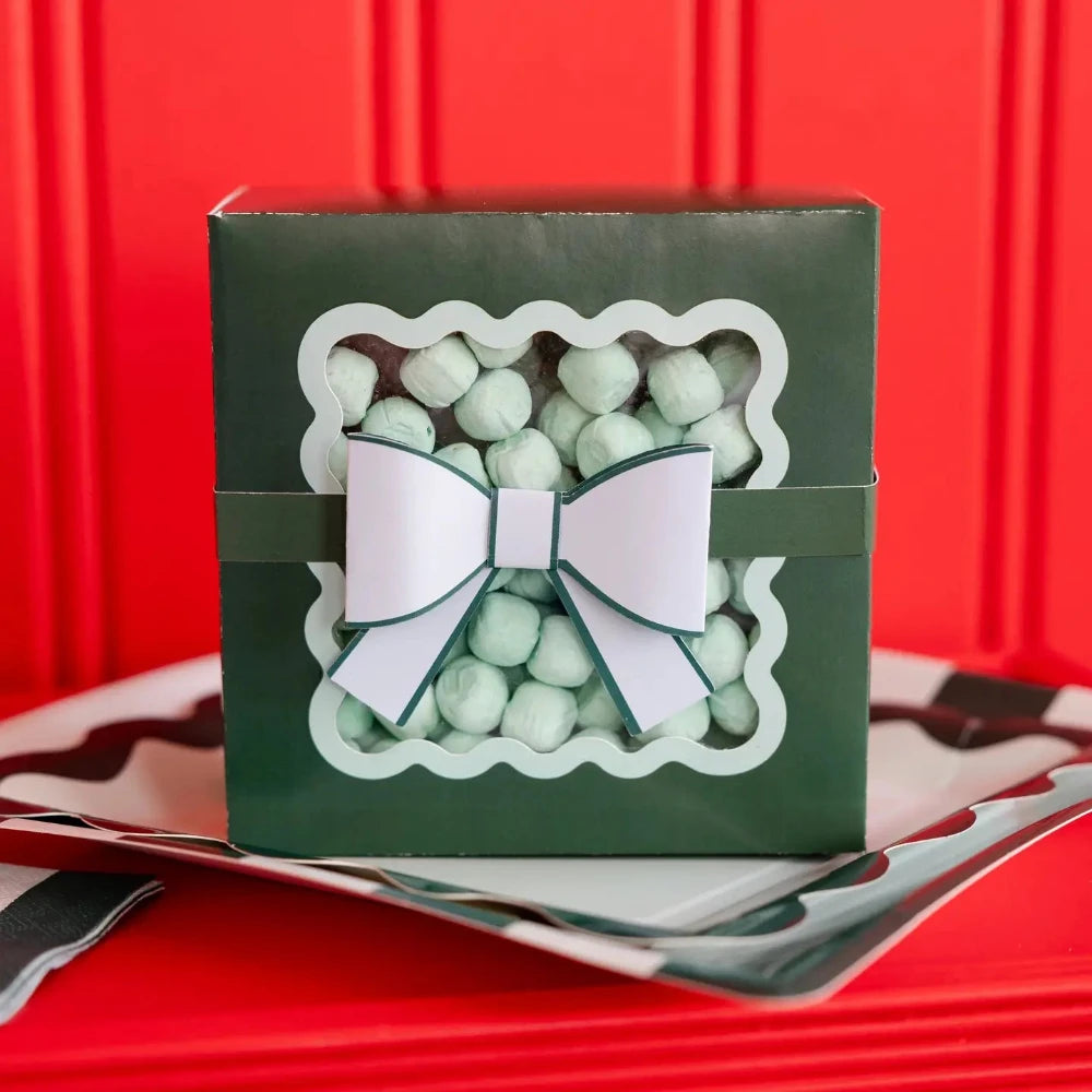 Holiday Bow Ric Rac Cookie Boxes - Green, Shop Sweet Lulu