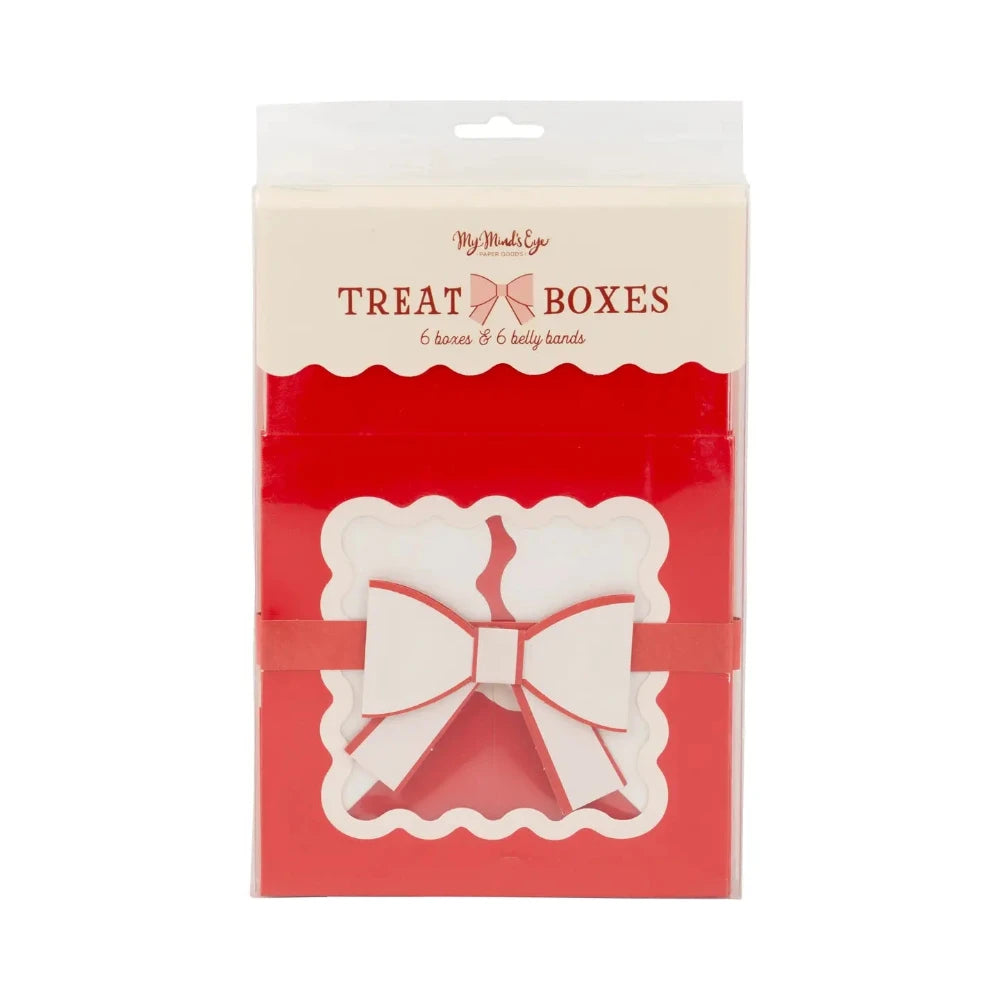 Holiday Bow Ric Rac Cookie Boxes - Red, Shop Sweet Lulu