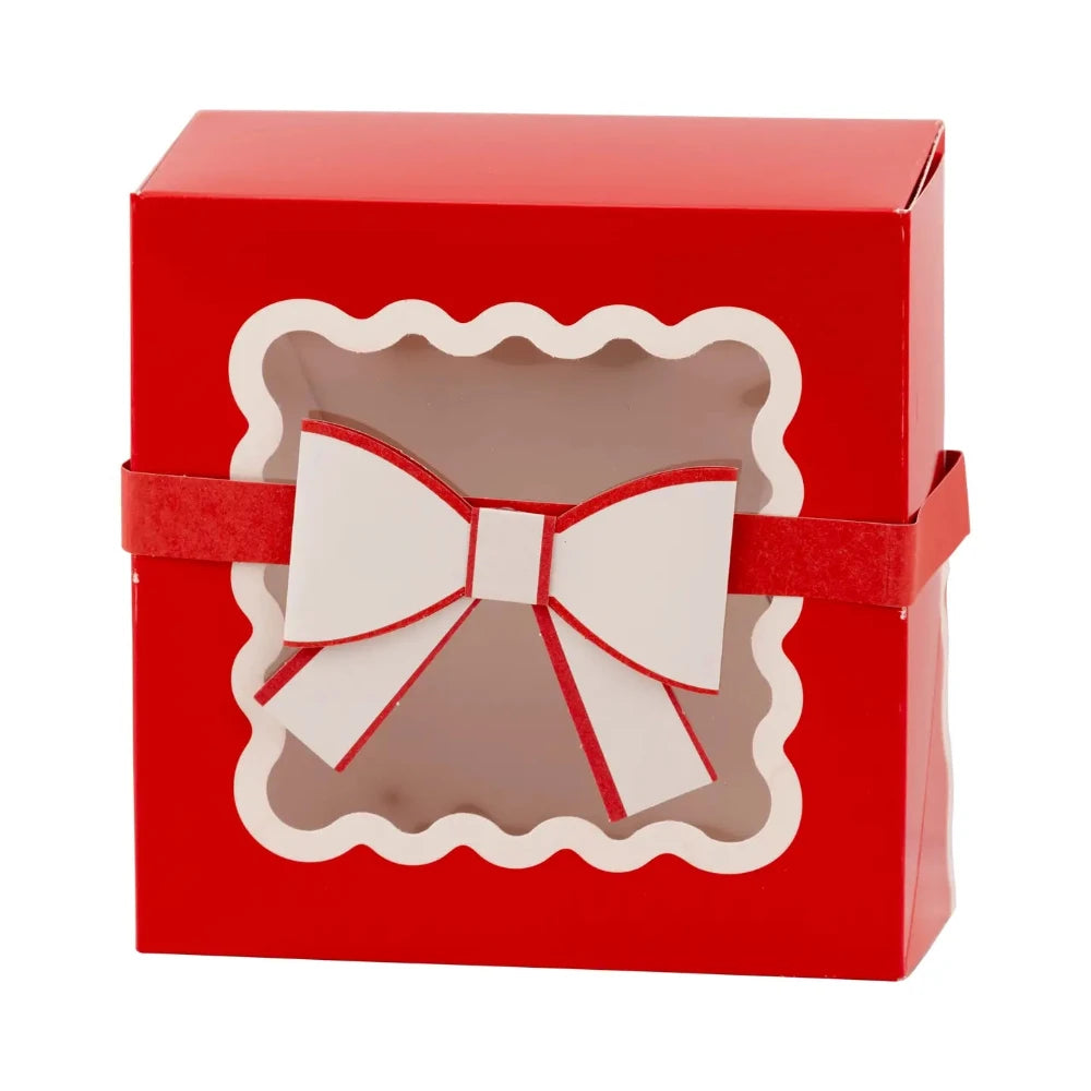 Holiday Bow Ric Rac Cookie Boxes - Red, Shop Sweet Lulu