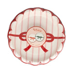 Holiday Bow & Stripes Scalloped Plates, Shop Sweet Lulu