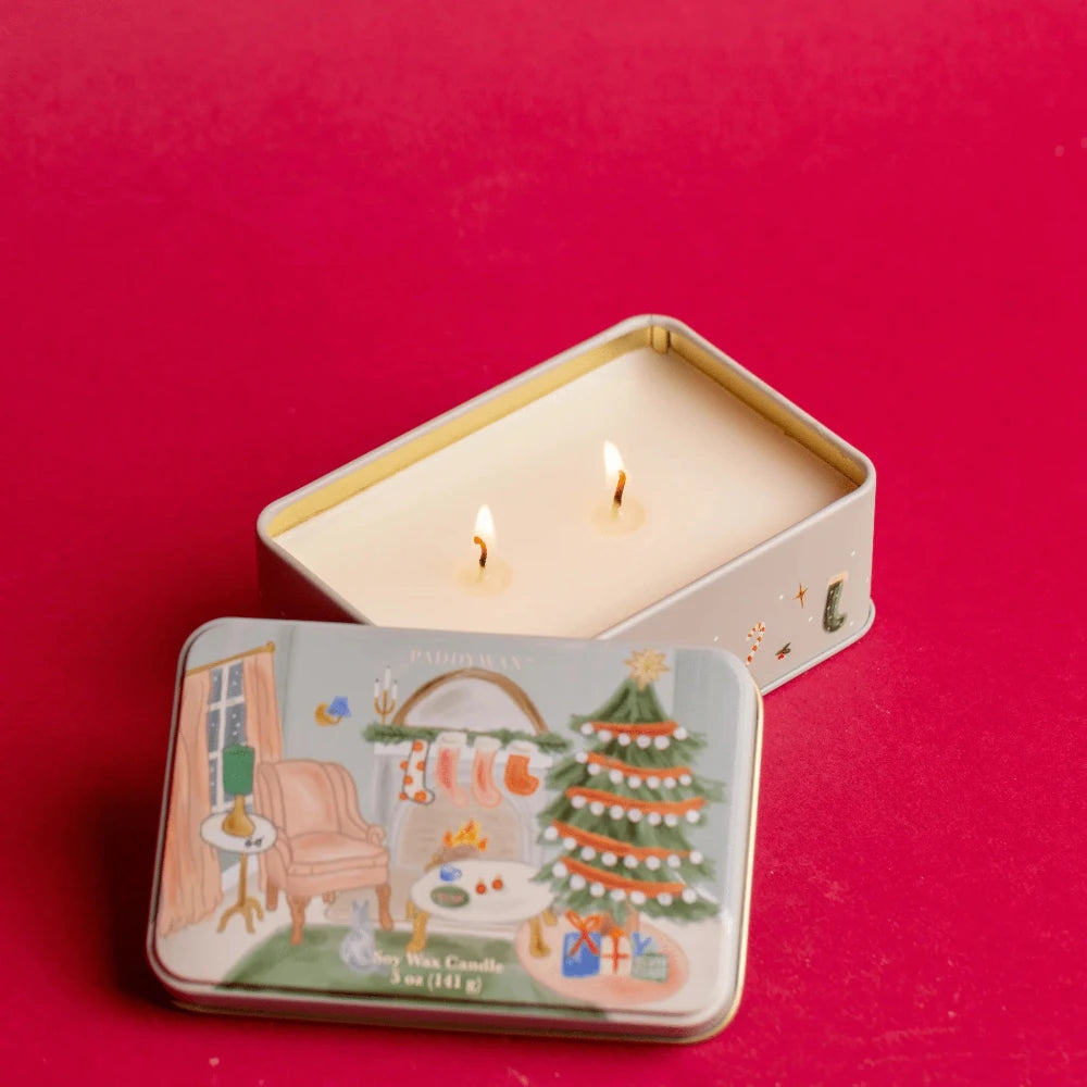 Holiday Candle Tin - Persimmon & Chestnut, Shop Sweet Lulu