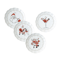 Holiday Cheers 7.5" Melamine Plates, Set of 4, Shop Sweet Lulu