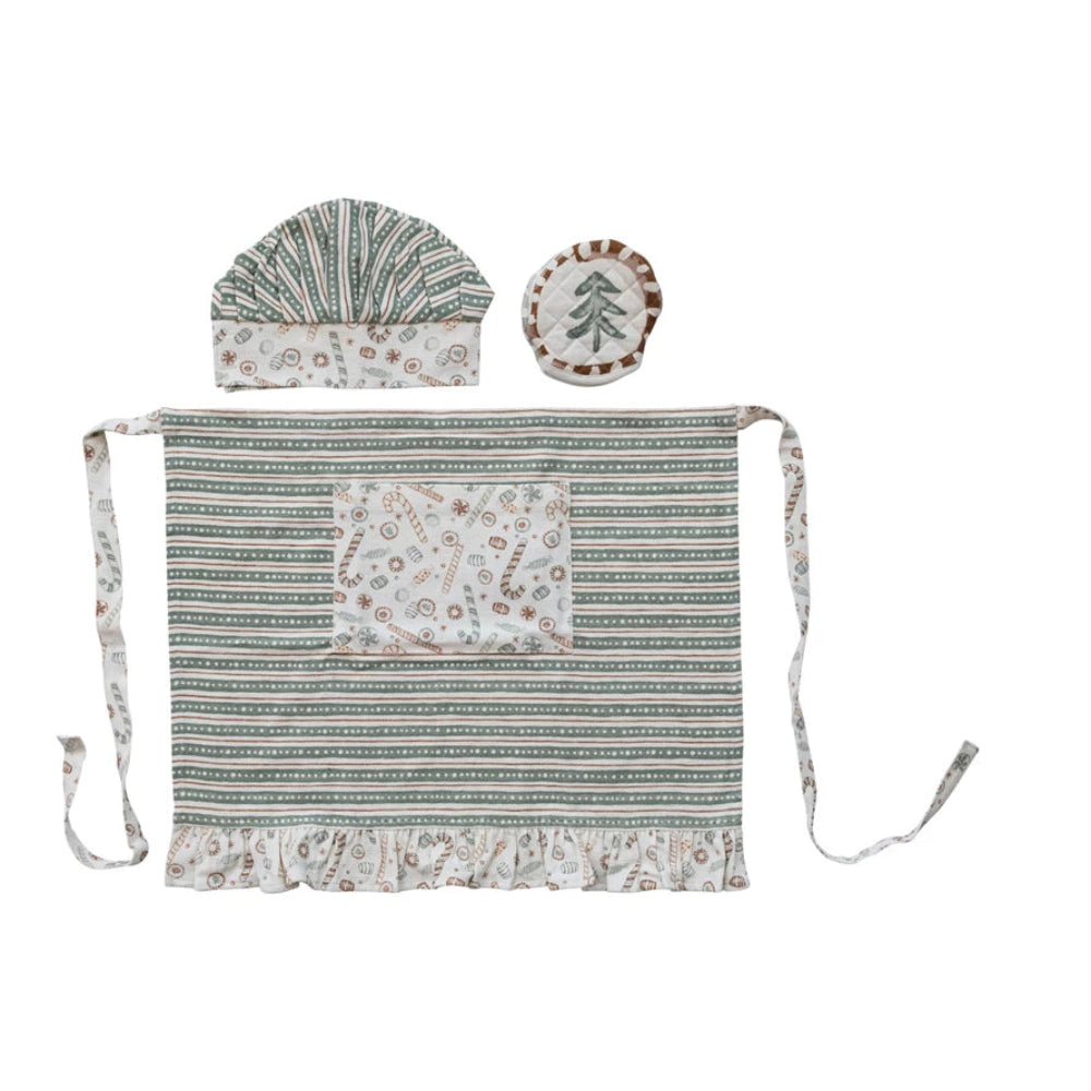 Holiday Child Ruffled Apron Set, Shop Sweet Lulu
