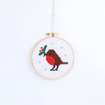 Holiday Cross Stitch Embroidery Craft Kit - 4 Style Options, Shop Sweet Lulu