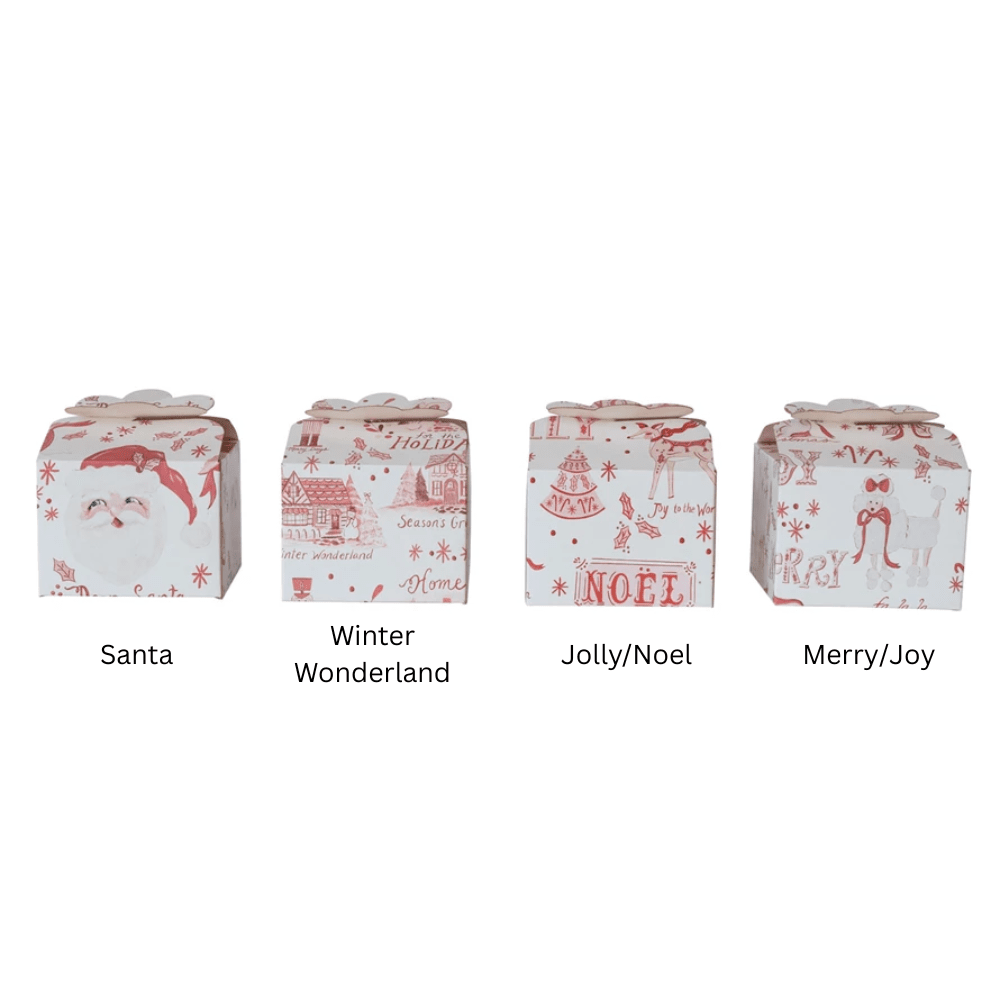 Holiday Printed Paper Gift Box - 4 Style Options, Shop Sweet Lulu