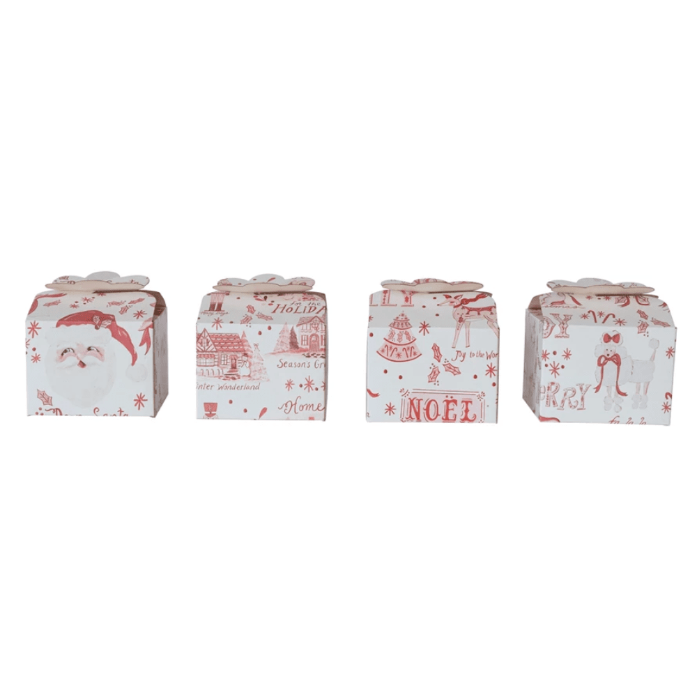 Holiday Printed Paper Gift Box - 4 Style Options, Shop Sweet Lulu