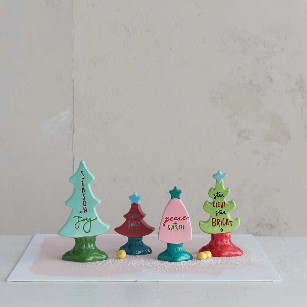 Holiday Hand Painted Stoneware Tree - 3 Style Options, Shop Sweet Lulu