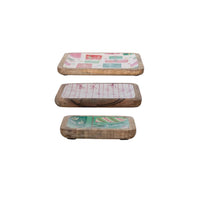 Holiday Mango Wood Trays - Set of 3, Shop Sweet Lulu