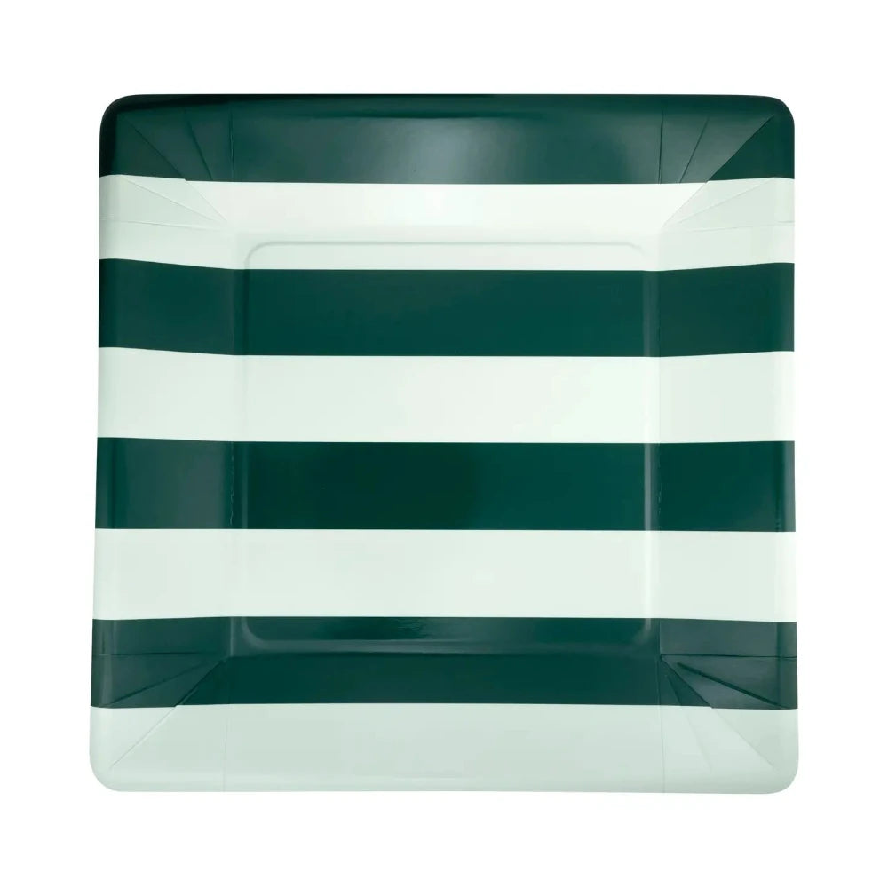 Holiday Striped Plates - Green & Mint, Shop Sweet Lulu