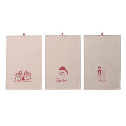 Holiday Tea Towel, Classic - 3 Style Options