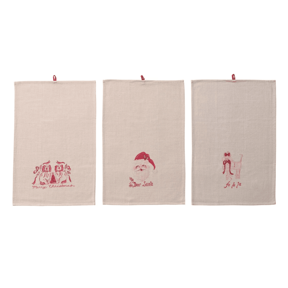 Holiday Tea Towel, Classic - 3 Style Options, Shop Sweet Lulu
