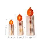 Paper Honeycomb Candles w/ LED Lights