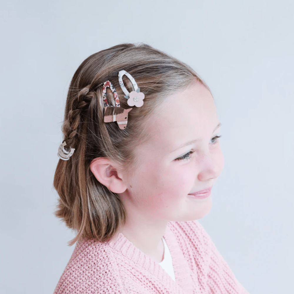 Horse & Flower Hair Clip Set, Shop Sweet Lulu