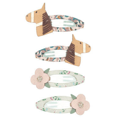 Horse & Flower Hair Clip Set, Shop Sweet Lulu