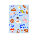 "J'Adore Le Pain" Iron-on Sheets, Pack of 2, Shop Sweet Lulu