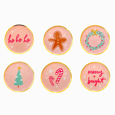 Jingle All the Way Dessert Plates