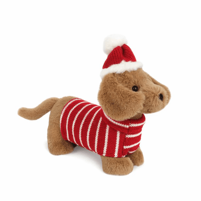 Jingle Holiday Dachshund Plush Toy, Shop Sweet Lulu