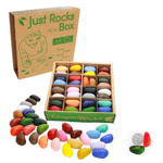 Just Rocks in a Box - 32 Colors/64 Crayons - Shop Sweet Lulu