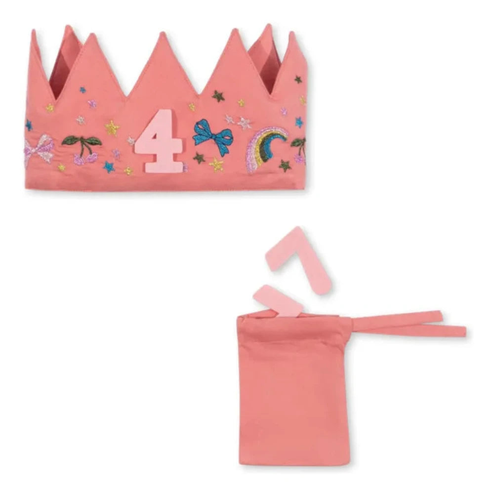 Keepsake Glitter Birthday Crown - Pink, Shop Sweet Lulu