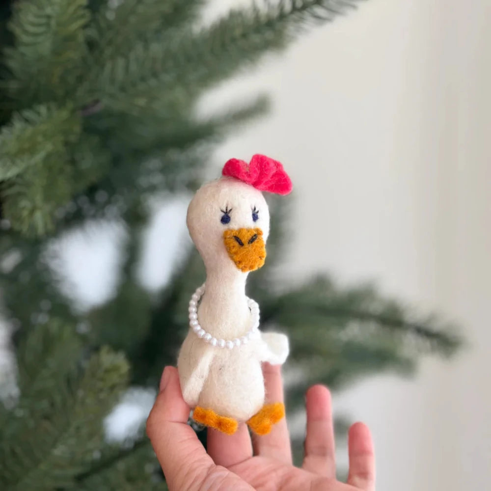 Lady Duck Finger Puppet, Shop Sweet Lulu