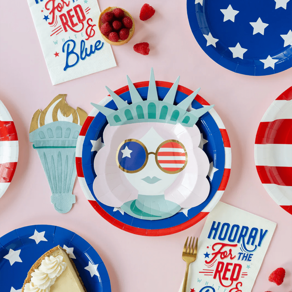 Lady Liberty Diecut Dinner Napkins, Shop Sweet Lulu