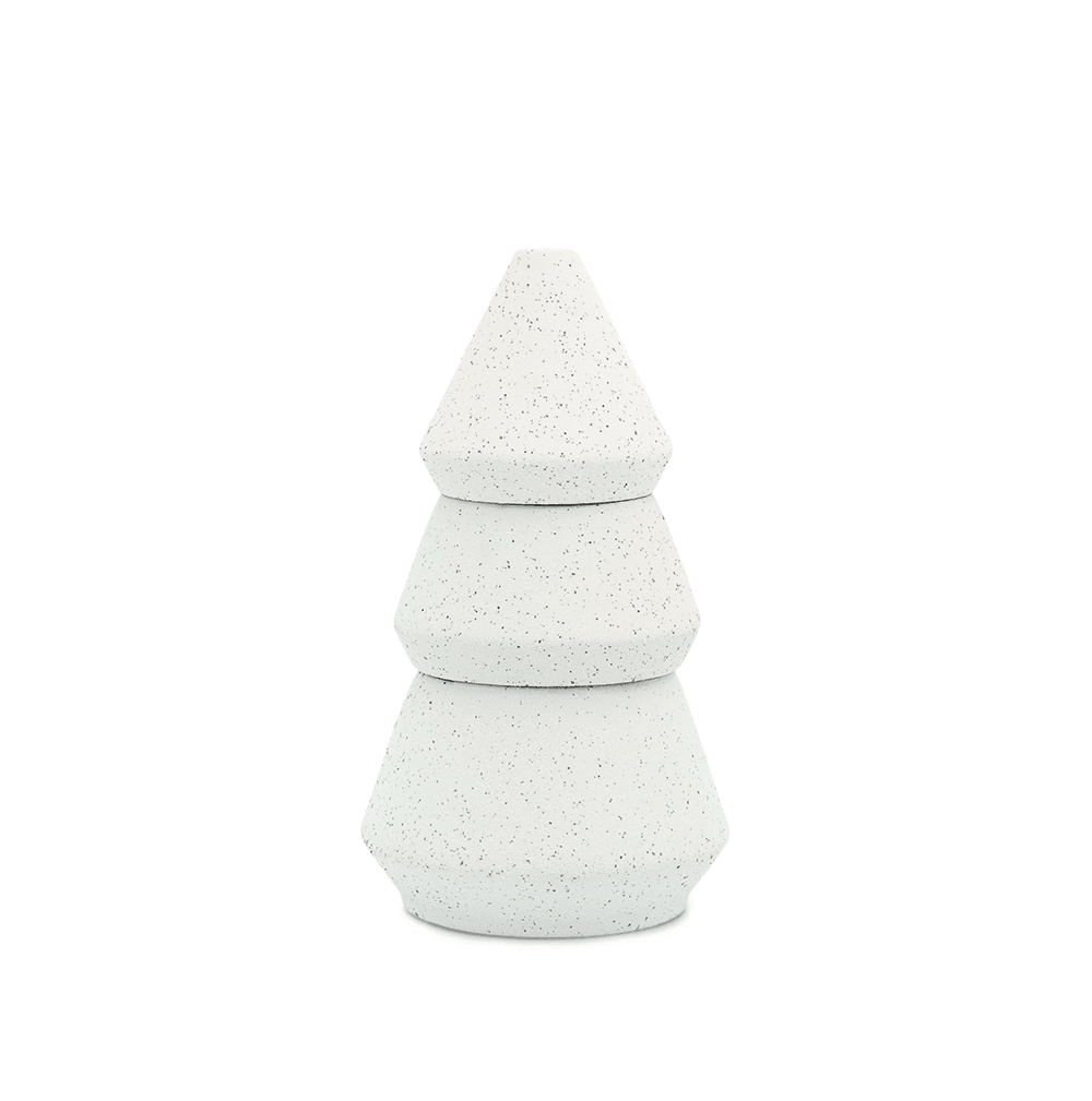 Large Tree Stack Candle, Cypress + Fir - White, Shop Sweet Lulu