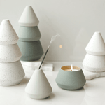Large Tree Stack Candle, Cypress + Fir - White, Shop Sweet Lulu
