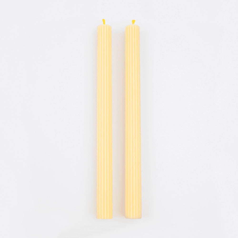 Lemon Sherbet Yellow Table Candles, Shop Sweet Lulu